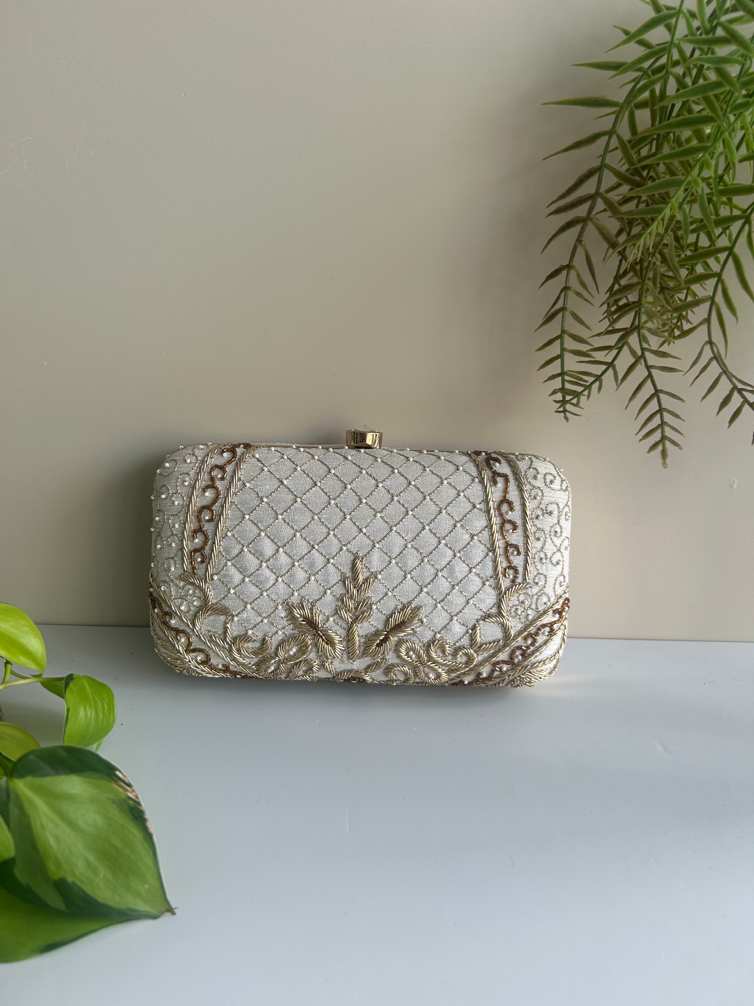 Luxe White Clutch