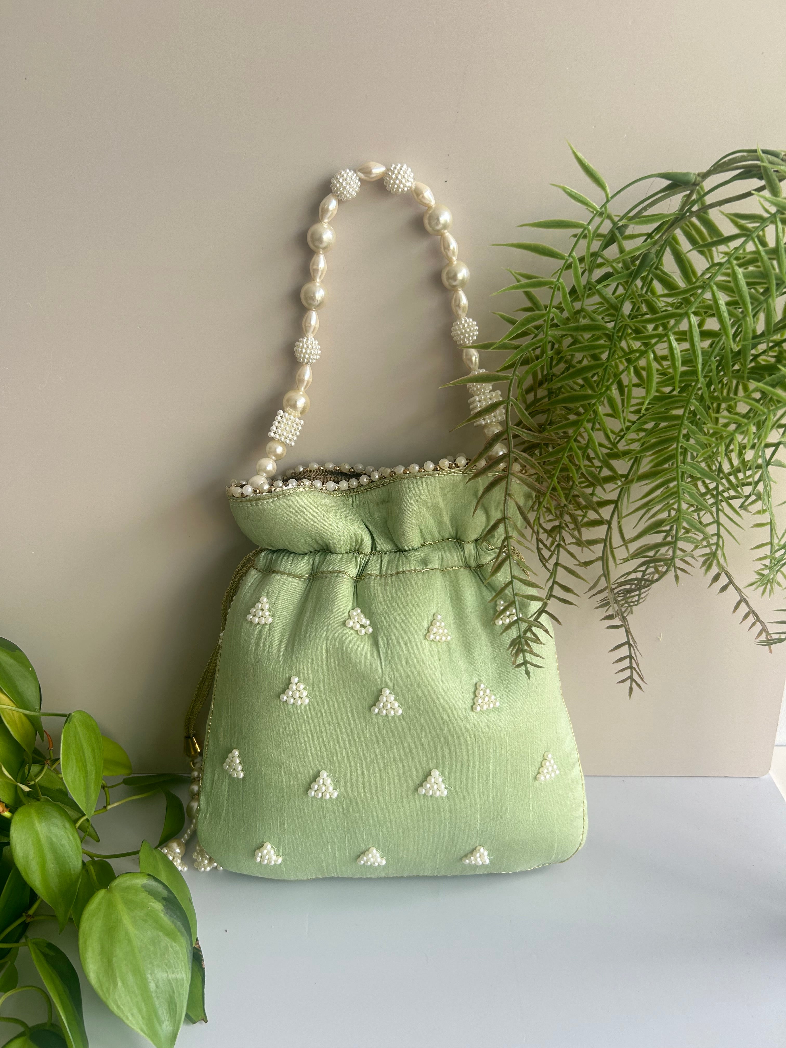 Mint Potli Bag