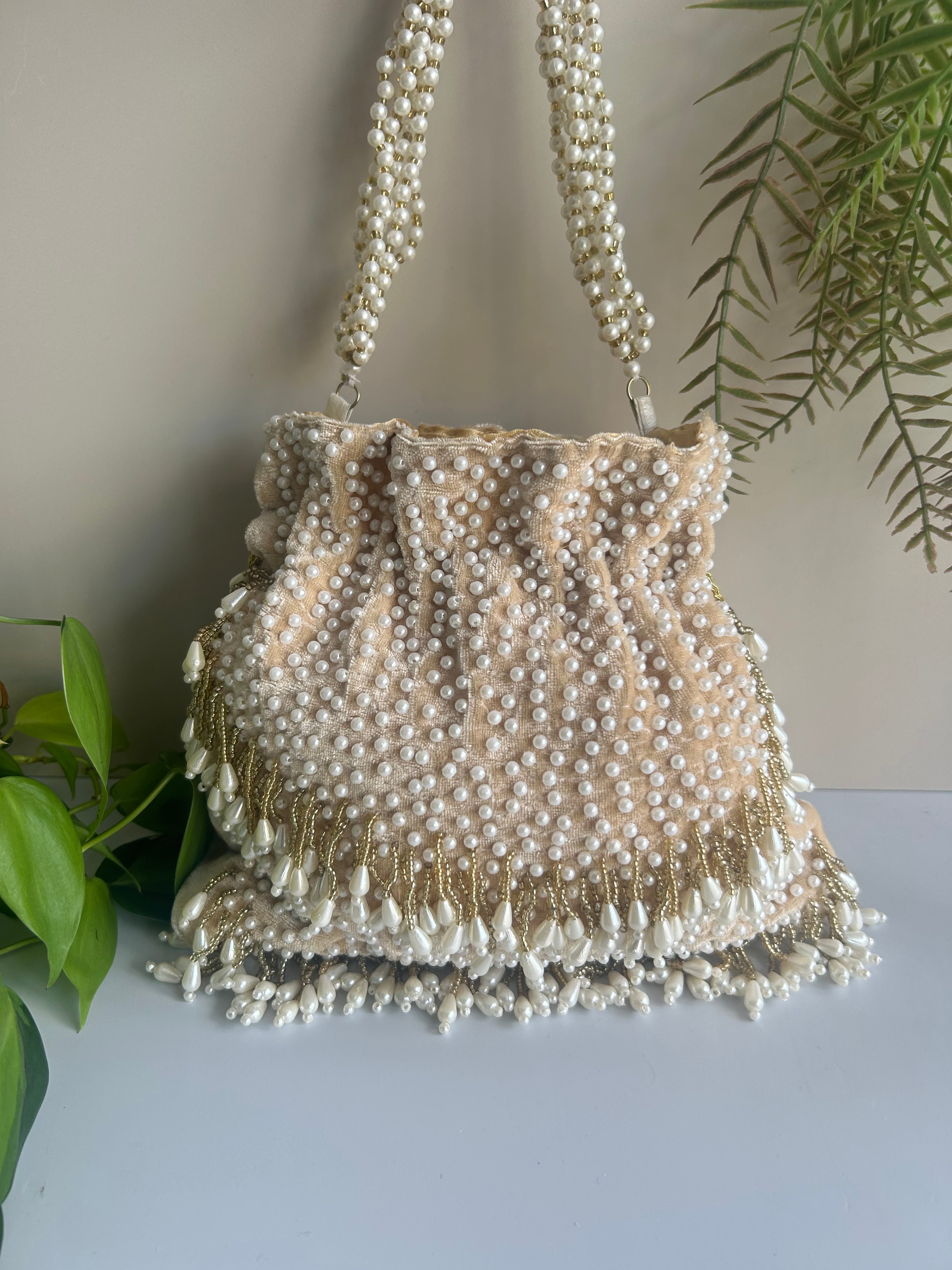 Pearl Drop Potli Bag