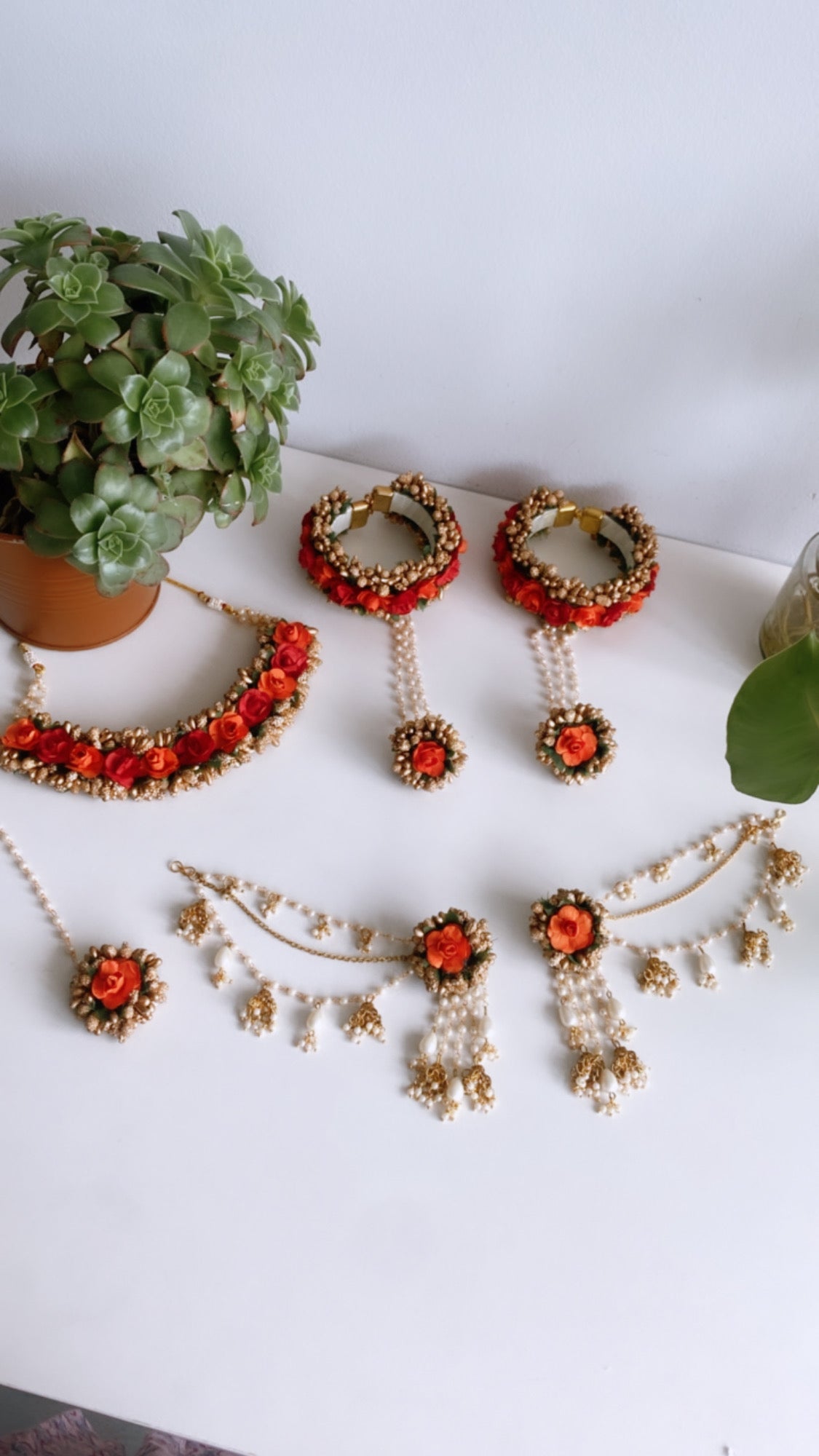 Jasleen Floral Choker Set