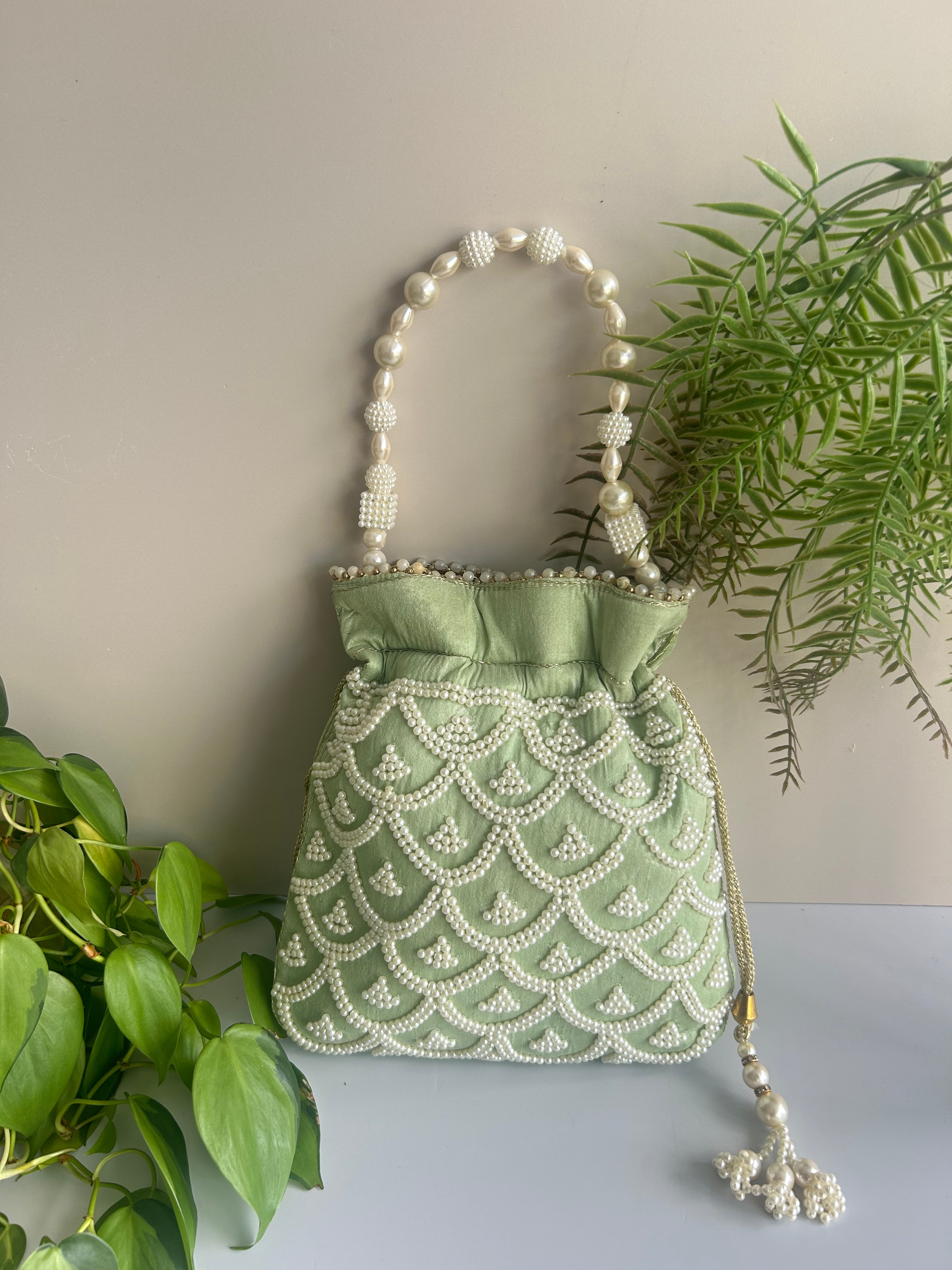 Mint Potli Bag